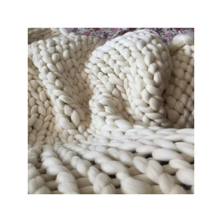 Thick Chunky Chenille Yarn Super Soft DIY Blanket Bulky Arm Knitting Wool  Yarn