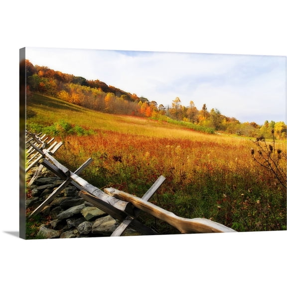 Great BIG Canvas | "Fire Ridge I" Canvas Wall Art - 48x32