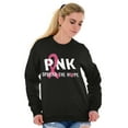 thumbnail image 3 of Pink Spread The Hope Breast Cancer Women Crewneck Sweatshirt Brisco Brands S, 3 of 6