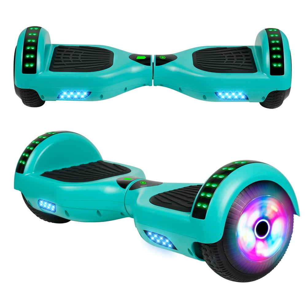 SISIGAD 6.5" 36V TwoWheel Self Balancing Hoverboard with Bluetooth Speaker and LED Lights