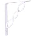 thumbnail image 1 of 8" Decorative White Scroll Shelf Bracket, 1 of 2