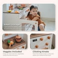 thumbnail image 5 of Teamson Kids Little Chef Normandy Wooden Play Kitchen with Modular Fridge, Sink, Oven & Pretend Play Accessories, White, 5 of 14