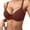 Brick Red, variant on Thin Solid Color Push Up Bra Underwire Triple Bra Comfortable Underwear for Women Daily Wear,Red,75C
