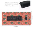 thumbnail image 3 of Disketp Hedgehog Mushroom Gaming Mouse Mat Long Extended Mouse Pad Desk Mat Non-Slip Rubber Mice Pads Stitched Edges(315.5 x 16 x 0.12 Inches), 3 of 8