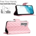 thumbnail image 6 of for Samsung Galaxy S23 Wallet Case, Elegant Card Holder Cash Slot PU Leather Kickstand Shoulder Strap Shockproof Protective Flip Women Girls Case Cover for Samsung Galaxy S23, Pink, 6 of 6