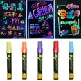 Colorful Dual Nib Liquid Chalk Highlighte Fluorescent Marker 6MM Pencil