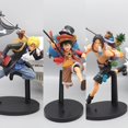 thumbnail image 3 of One Piece Mochila Luffy Ace Sabo Running Modelo De Mercancía Decoración De Muñecas, 3 of 4