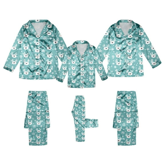 Razzly Christmas Pajamas Family Photo Outfits Matching Christmas Themed Pajamas Family Pajamaschristmas Couple Christmas Jammies Christamas Pajamas Set Short Pjs(Light Blue,13-14 Years)