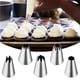 thumbnail image 2 of Juego de boquillas para decoración de tartas, kit de boquillas para repostería, cupcakes, tartas, galletas, utensilios de cocina de acero inoxidable (5 piezas/juego), 2 of 5
