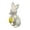 White, variant on Desktop Ornament Easter Bunny Figurines for Home Tabletop Flocked Rabbit Statues for Living Room and Farmhouse Interior Use Indoor Safe Foam and Polyester Crafty Figurines