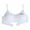 White, variant on Bras for Women Wireless High Cut Hipster Stretch Plus Size Strapless Bra
