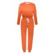 thumbnail image 3 of Gibobby Conjunto de sudadera y pantalones Conjunto de dos piezas de manga larga suelta informal con cuello redondo de color sólido para mujer(Naranja,M), 3 of 4