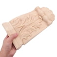 thumbnail image 5 of Pretyzoom Carved Wood Corbel in Khaki Solid Wood with Vintage European Style for Wall and Furniture Decor, 5 of 6