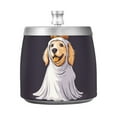 thumbnail image 7 of Yayeee Ashtray with Lid for Cigarette Smokeless Stainless Steel Home Ash Holder, Yellow Halloween Dog, 7 of 7