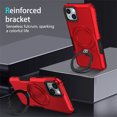 thumbnail image 4 of Decase for iPhone 15 Plus with  Built-in Ring Holder Stand Case,Military Grade Shockproof Protective,Slim Rugged Anti-Scratch Non-Slip Hard Phone Cover Case for iPhone 15 Plus,Red, 4 of 9