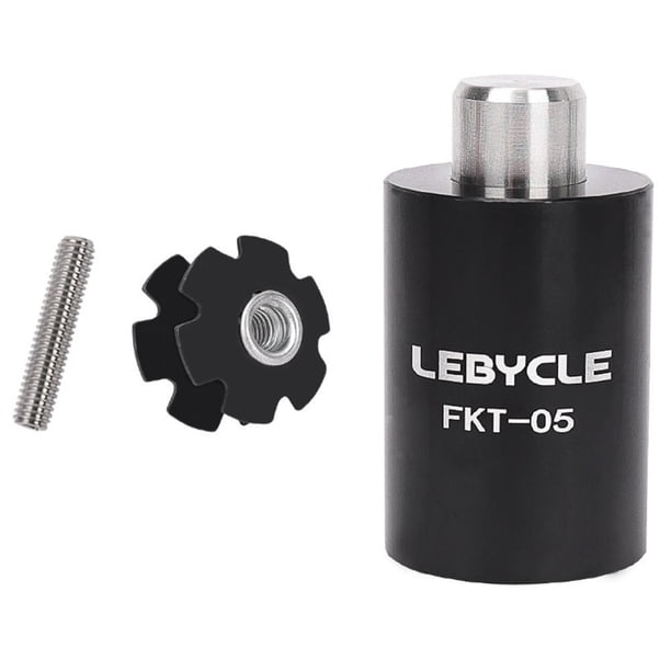 Lebycle Star Nut Setter MTB Road Bike Front Fork Kits de instalación de auriculares (negro)