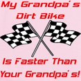 thumbnail image 2 of CafePress - Grandpas Dirt Bike Is Fast Infant Bodysuit - Baby Light Bodysuit, Size Newborn - 24 Months, 2 of 4