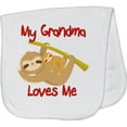 thumbnail image 2 of Inktastic My Grandma Loves Me Sloth Baby Burp Cloth, 2 of 3