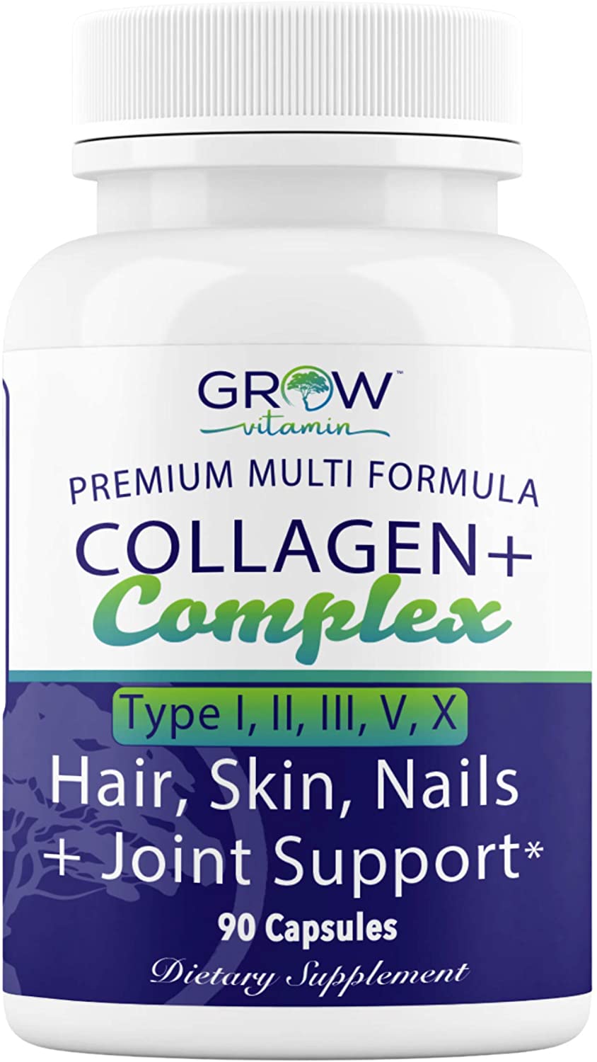 Multi Collagen Pills (Types I, II, III, V & X) Collagen Peptides