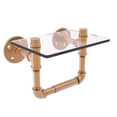 thumbnail image 3 of Pipeline Collection Toilet Tissue Holder with Glass Shelf, 3 of 7