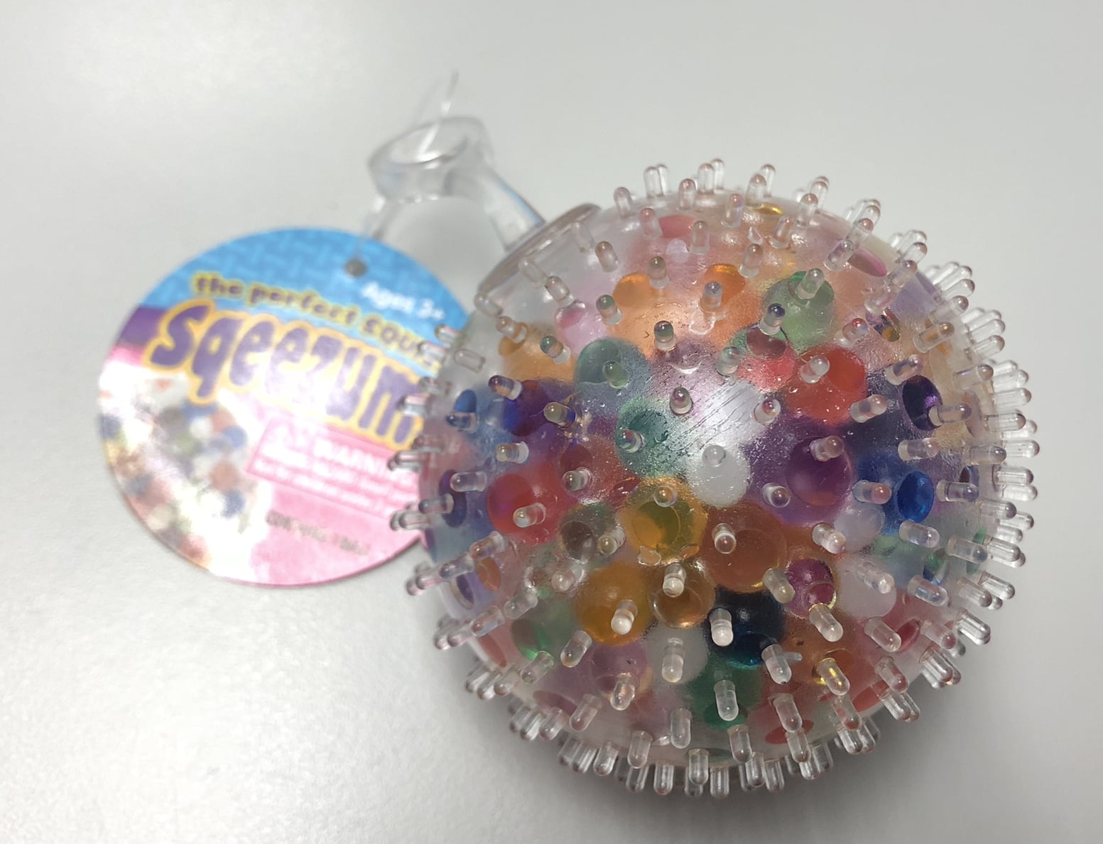 Magic Time Squeeze Squishy Ball with Beads, Alleviate Tension, Anxiety