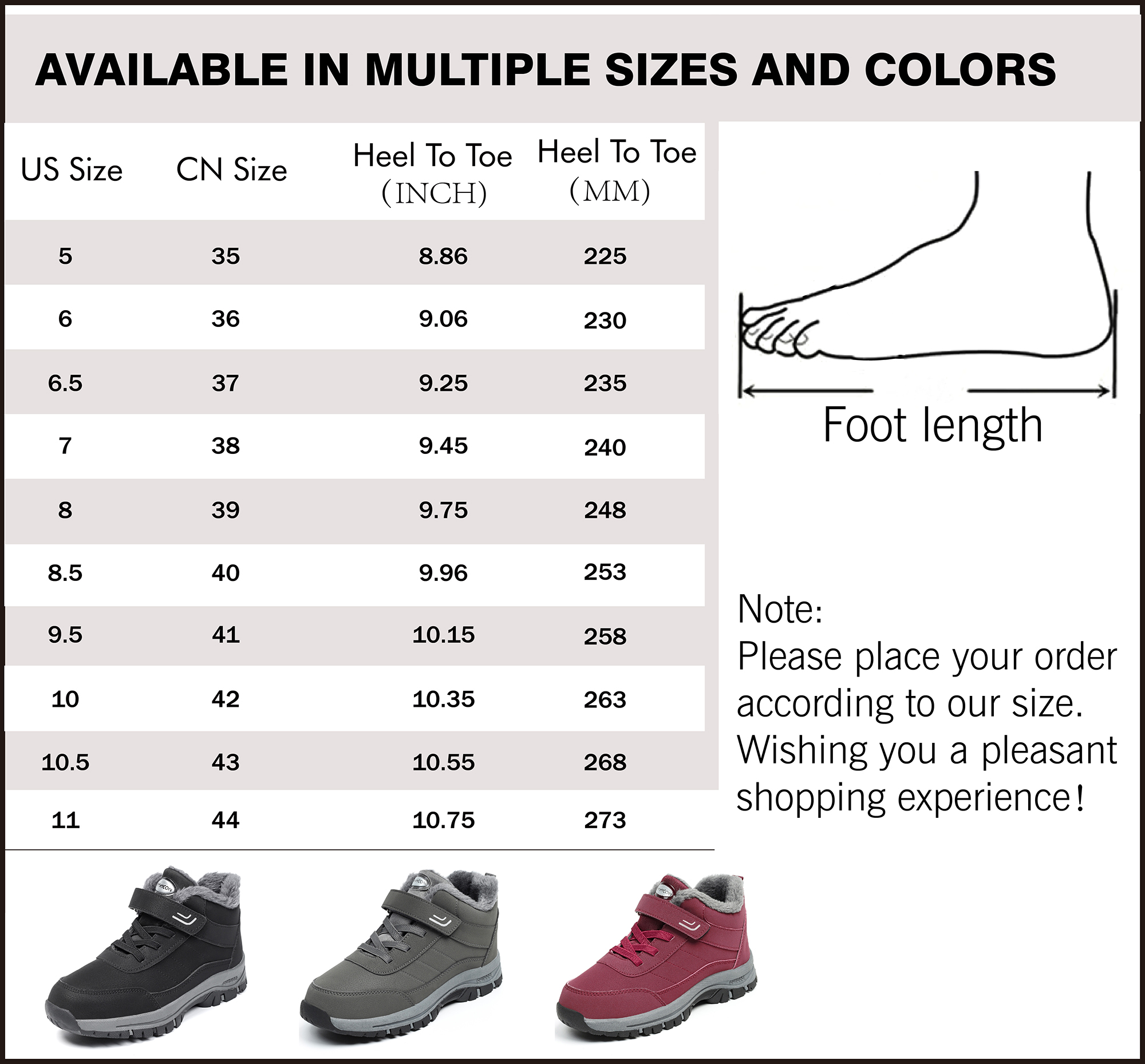 Northblanc Women's Winter Waterproof Snow Boots photo 8