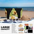 thumbnail image 5 of Balery Sunflower Gnomes Beach Travel Bag - Water-Resistant, Large Capacity Lightweight Tote with 7 Pockets for Women and Men - Perfect for Beach, Pool, Gym, and Travel, 5 of 7