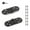 Black 2pcs, variant on 2pcs 180 Degree Foldable Flap Screw-On Hinges Folding Table Cabinet Door Rounded Corner Hinge