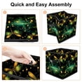 thumbnail image 4 of Fireflies Foldable Storage Basket with Handle, 10.8"x10.5"x10.6" Large Capacity Cube Organizer Storage Containers, 4 of 6