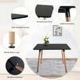 thumbnail image 2 of Solid wood dining table, Modern square bar table, Mid-century square dining table, Small dining table for Kitchen Dining Room & Living Room, 2 of 5