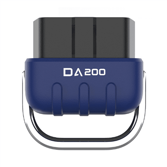 DA200 Auto OBD II Read Card Tool BLE Bluetooth 4.0/5.4 OBD2 Car Diagnostic Scanner 25K80 Chip Fault Coder Free APP,1 * DA200 Bluetooth Auto OBD II Read Card Tool,Blue