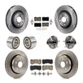 thumbnail image 1 of Transit Auto Front Rear Wheel Hub Bearing Assembly Disc Brake Rotors and Ceramic Pads Shoes Kit (10Pc) for Car 2022 Dodge Durango R T with Brembo Brakes - Left Right Side (Driver Passenger) KBB-127855, 1 of 2
