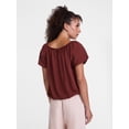 thumbnail image 4 of Scenario Women's Puff Sleeve Top, Sizes XS-XXXL, 4 of 6