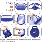 Pawaboo Small Animals Playpen, Waterproof Small Pet Cage Tent with Zippered Cover, Portable Outdoor Yard Fence with 3 Metal Rod for Kitten/Puppy/Guinea Pig/Rabbits/Hamster/Chinchillas, Indigo