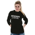 thumbnail image 3 of Motherhood the Scariest Hood Funny Women's Long Sleeve T Shirt Brisco Brands, 3 of 7
