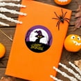 thumbnail image 3 of Koyal Wholesale Happy Halloween Stickers 2 Inch Round 120 Bulk Pk Cute Blk Cat Labels For Halloween Party Favors, 3 of 5
