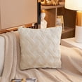 thumbnail image 3 of NEW Set of 2 Square Crossline-shaped Plush Throw Pillow (With or Without Inserts), 3 of 10