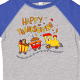 thumbnail image 4 of Inktastic Happy Thanksgiving Turkey Train with Food Boys or Girls Toddler T-Shirt, 4 of 5