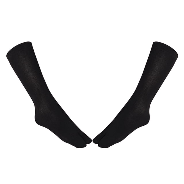 Calcetines Tabi Zulema 2 Dedos del Pie Flip Flop Negro