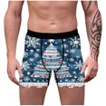 thumbnail image 2 of Christmas Digital Printing Breathable Close Fitting Men's Underpants Comfortable Boxers, 2 of 9
