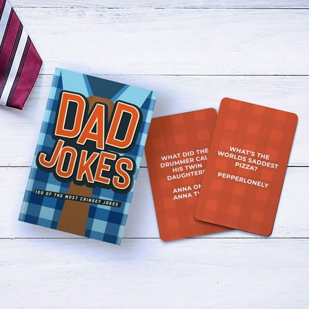 100 Dad Jokes Cards – Hilarious Pocket-Sized Joke Deck for Dads, Grandads & Pun Lovers – Perfect Gift for Father’s Day, Birthdays & More