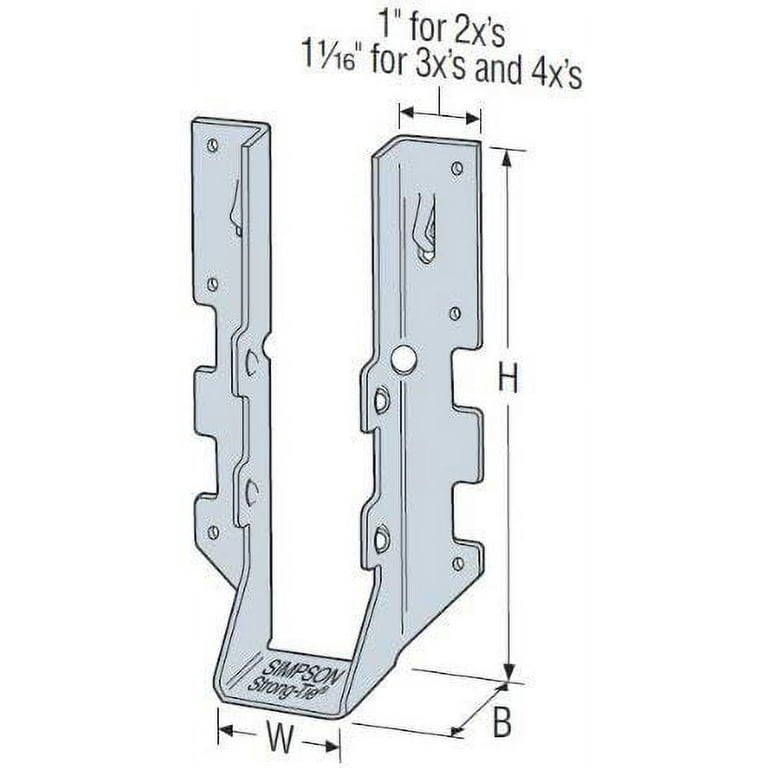 25 Pack Simpson Strong Tie LUS44Z 4x4 Light Double Shear
