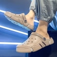 thumbnail image 3 of Rokment Womens Mens Garden Clogs Shoes With Back Straps Unisex Gardening Slip on Work Nuring Sandals Beach Outdoor Water Slippers Comfortable Casual Khaki Size 10, 3 of 5