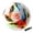 White & Red, variant on PLAYZAP Soccer Ball Size 5 with Pump Deflated, Vibrant Multicolor Design, Bright Tri-Color Indoor/Outdoor Training Sports Ball, Official Size - Ideal Soccer Gift for Kids, Youth & Adults