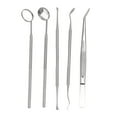 thumbnail image 2 of Tooth Tartar Plaque Scraper, Teeth Hygiene Kit Oral Care 5pcs Rustproof Stainless Steel with 1  for Home, 2 of 8