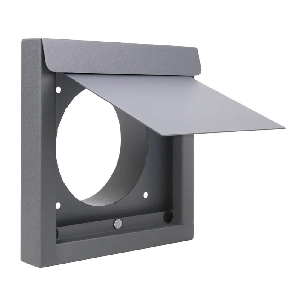Osdhezcn Universals 4Inch Exterior Dryer Vents Cover Carbon Steel Exterior Wall Vents Hood