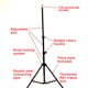 thumbnail image 4 of Matsuzay Soporte de trípode de fotografía soporte de vídeo de ajustable soporte de cámara de mano resistente al desgaste equipo de doméstico Accesorios para fotos 160cm, 4 of 6