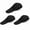 Black, variant on Jumbo Dreadlock Long Hair Fabric Sleeping Cap Head Wrap Bonnet, Adult Unisex, Black, 3 Pack