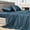 Flint Blue, variant on Sheet Set 800 Thread Count Long Staple Sateen Silky Soft Luxurious Smooth 4 count Set Dark Dessert Beige