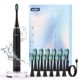 thumbnail image 3 of Cepillo de dientes eléctrico recargable SEJOY Sonic Expert Clean, alta potencia de vibración, 12 cabezales de cepillo, 5 modos, 3 of 5